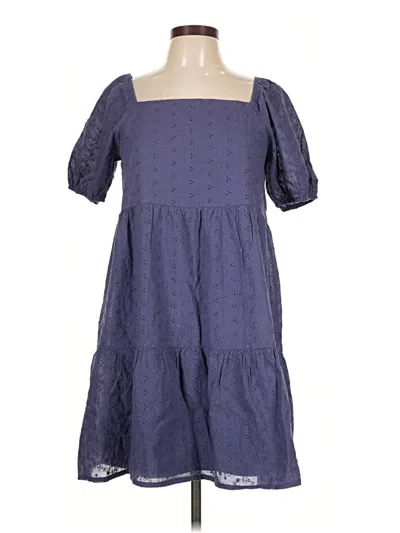 Pre-owned Sage The Label Casual Dress In Purple