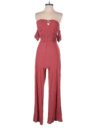 Pre-owned Sage The Label Jumpsuit In Red
