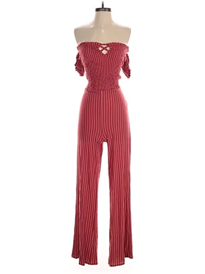 Pre-owned Sage The Label Jumpsuit In Red