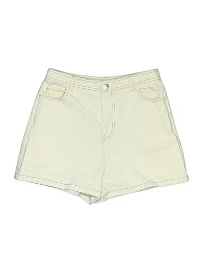 Pre-owned Sage The Label Khaki Shorts In Ivory
