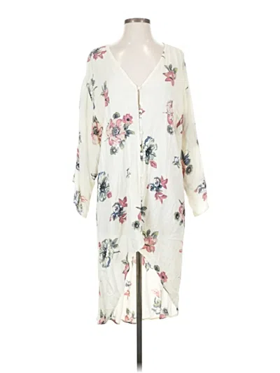 Pre-owned Sage The Label Kimono In Ivory