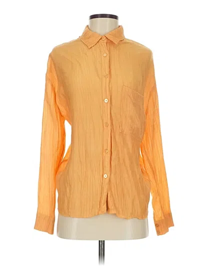 Pre-owned Sage The Label Long Sleeve Blouse In Orange