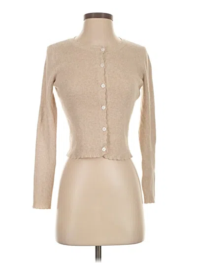 Pre-owned Sage The Label Long Sleeve Top Tan Turtleneck Tops