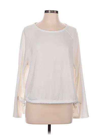 Pre-owned Sage The Label Long Sleeve T-shirt In White