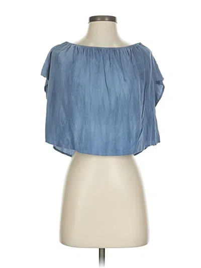 Pre-owned Sage The Label Sleeveless Blouse In Blue
