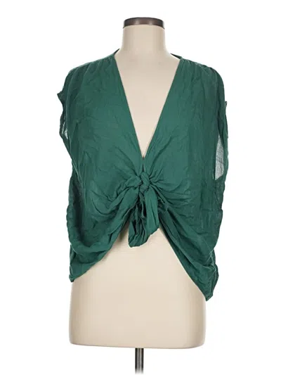 Pre-owned Sage The Label Sleeveless Blouse In Green