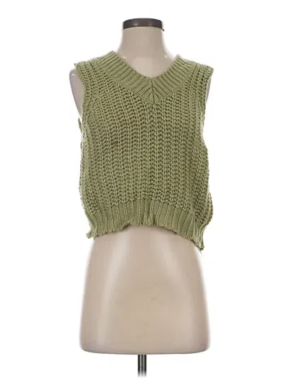 Pre-owned Sage The Label Sweater Vest In Green