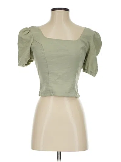 Pre-owned Sage The Label Tube Top Green Sweetheart Neckline Tops