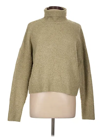 Pre-owned Sage The Label Turtleneck Sweater In Green