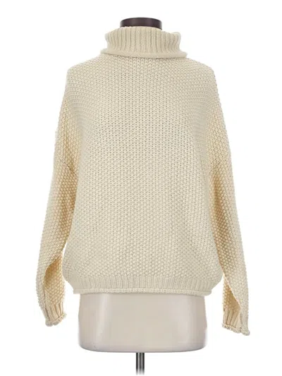 Pre-owned Sage The Label Turtleneck Sweater In Ivory