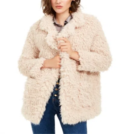 Sage Women's Blazer Coat Brown Size Large In Pink