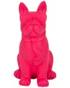 Sagebrook Home 10in Cool Shades Boston Terrier Accent In Pink