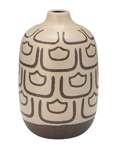 Sagebrook Home 10in Decorative Vase In Brown