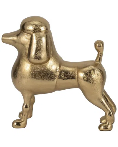 Sagebrook Home 10in Fifi Poodle In Gold