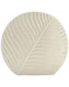 Sagebrook Home 11in Round Botanical Vase In White