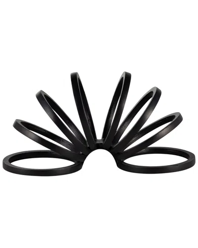 Sagebrook Home 11in Slinky Ring Accent In Black