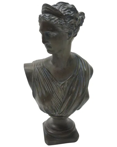 Sagebrook Home 12in Grecian Bust In Bronze