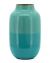 Sagebrook Home 12in Iron Urn Vase In Green