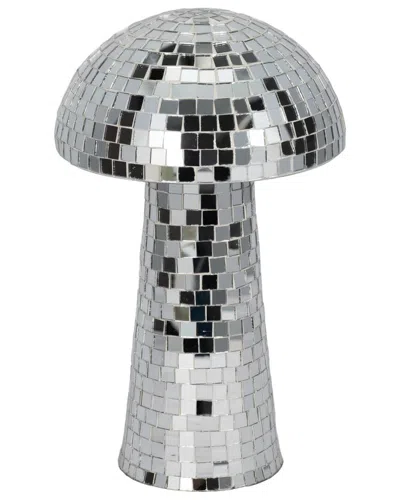 Sagebrook Home 12in Mosaic Mushroom In Silver