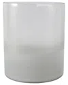 Sagebrook Home 12x10in Frosted Bottom Hurricane In White