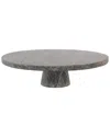 Sagebrook Home 12x4 Forest Marble Cake Stand In Gray