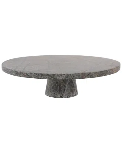 SAGEBROOK HOME SAGEBROOK HOME 12X4IN FOREST MARBLE CAKE STAND
