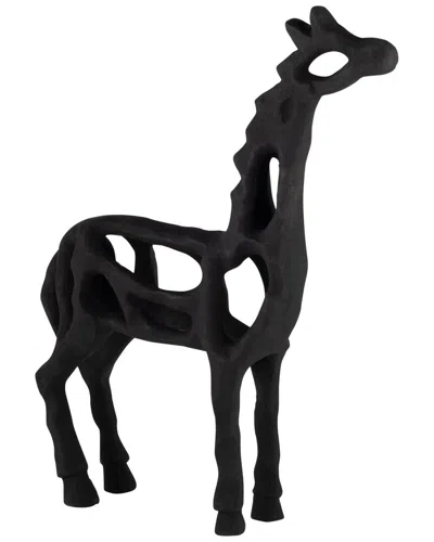Sagebrook Home 13in Giraffe Illusion Sculpture In Black