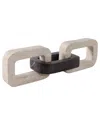 Sagebrook Home 13x4 Marble Chain Link Object In Gray