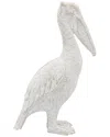 Sagebrook Home 14in Ceramic Standing Pelican In White