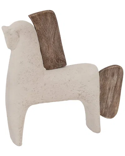 Sagebrook Home 14in Horse Decor In Neutral