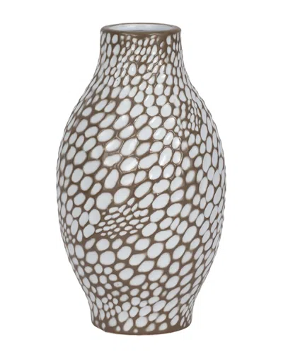 Sagebrook Home 14in Puteri Large Ceramic Vase In Brown