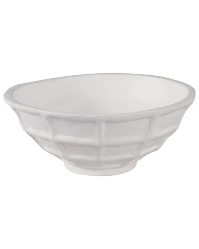 SAGEBROOK HOME SAGEBROOK HOME 14X6IN WINDOWPANE PAPER MACHE BOWL