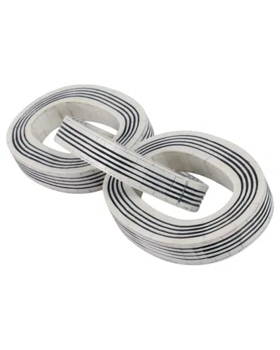 SAGEBROOK HOME SAGEBROOK HOME 15X5IN 3-LINK RESIN CHAIN WITH LINES