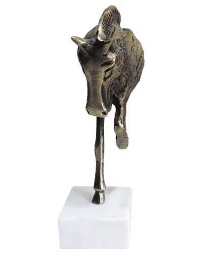 SAGEBROOK HOME SAGEBROOK HOME 15X9IN GALLOPING HORSE ON MARBLE BASE