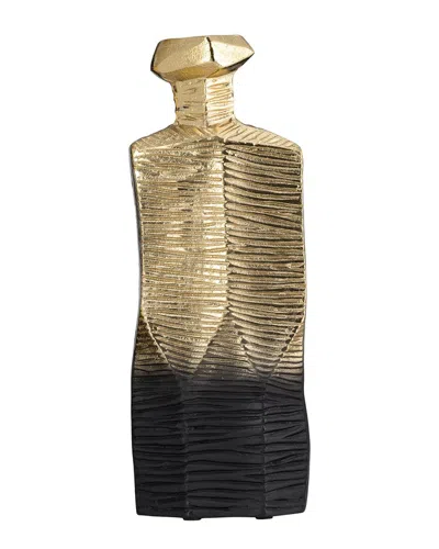 Sagebrook Home 16in Rigged Vase In Black