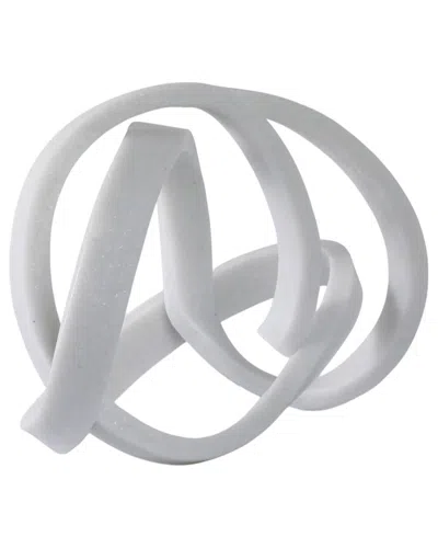 Sagebrook Home 16x12 Resin Knot Object In White