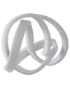 Sagebrook Home 16x12 Resin Knot Object In White