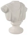 Sagebrook Home 16x15 Paper Mache Bust In White