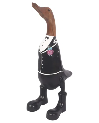 Sagebrook Home 16x9in Groom Duck In Black