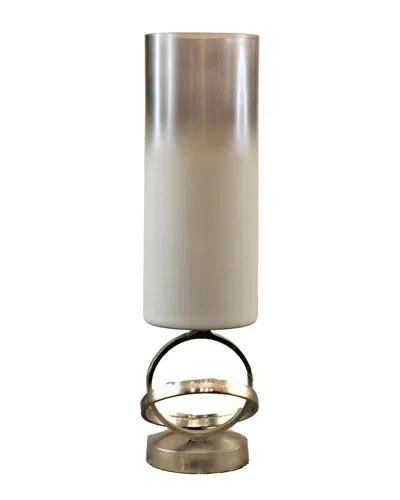 Sagebrook Home 18in Decorative Hurricane Vase In Neutral