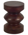 Sagebrook Home 18in Solid Mango Side Table