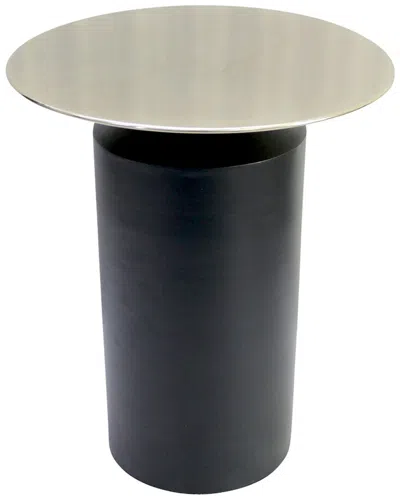 Sagebrook Home 19in Cylinder Accent Table In Black