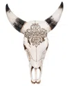 Sagebrook Home 19in Western Bull Skull In Brown