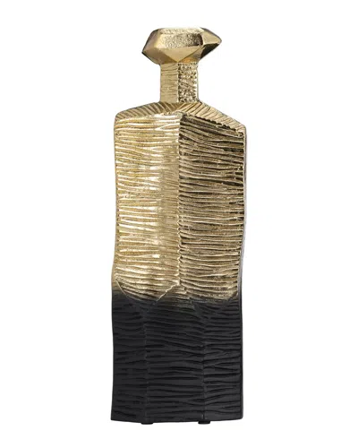 Sagebrook Home 20in Rigged Vase In Black
