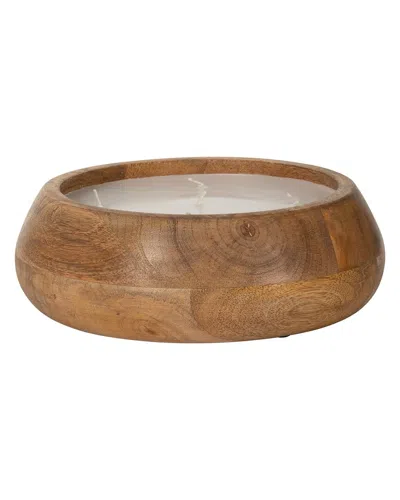 Sagebrook Home 20oz Modern Bowl Scented Candle In Brown