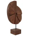 Sagebrook Home 20x11 Abstract Shell On Base In Brown