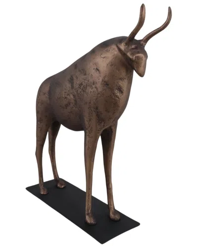 Sagebrook Home 20x17 Bison Sculpture In Brown