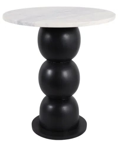 SAGEBROOK HOME SAGEBROOK HOME 20X18IN BUBBLE BASE MARBLE TOP ACCENT TABLE