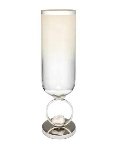 Sagebrook Home 21in Decorative Glass Vase In Neutral