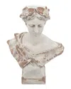Sagebrook Home 21in Lady With Laurels Sculpture In White